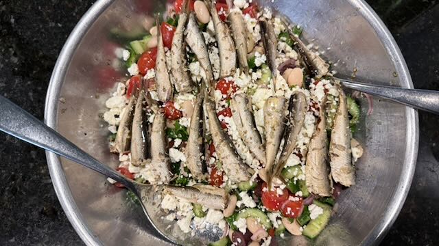Greek Sardines and Beans
