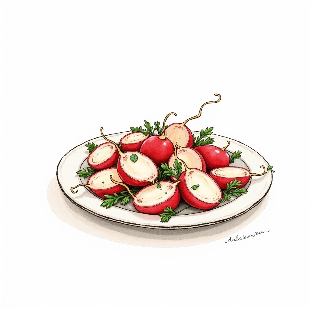 Roasted Radish with Butter and Herbs